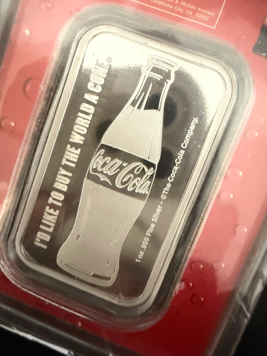 Coca-Cola 1 oz .999 Fine Silver Bar
