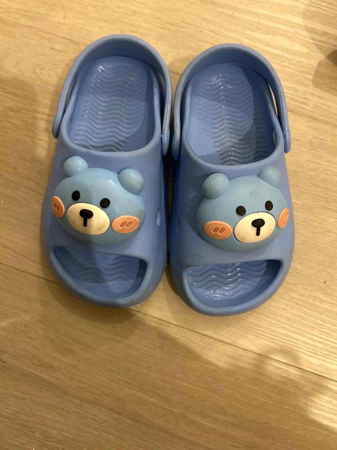 Blue bear clogs for kids