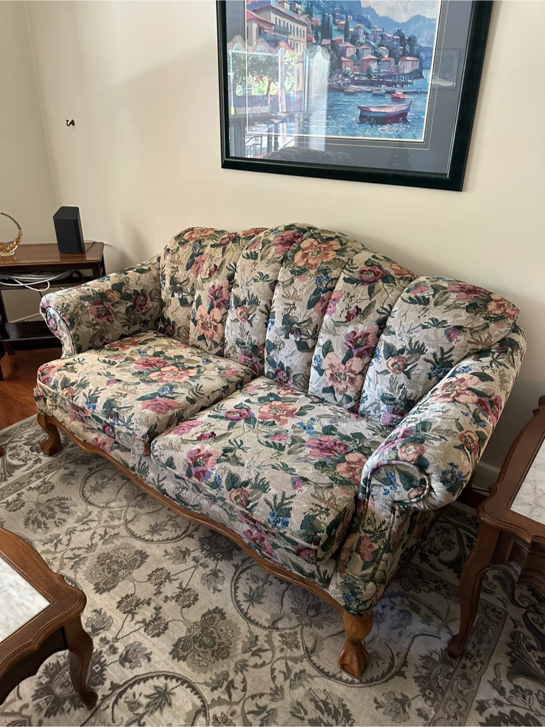 Floral pattern sofa and love seat - photo 2