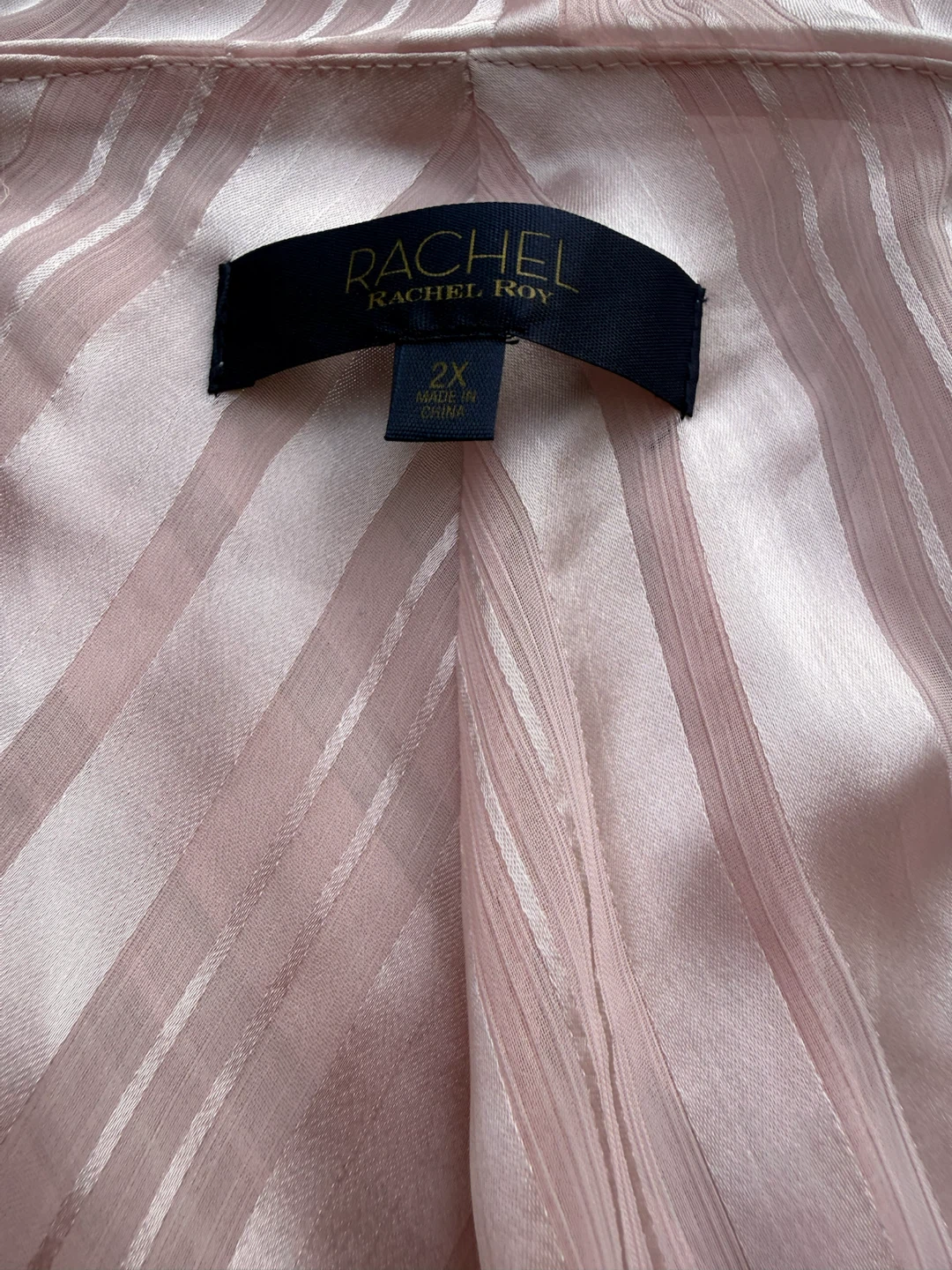 Rachel Rachel Roy Sleeveless Striped Top Tea Rose 2X - photo 2