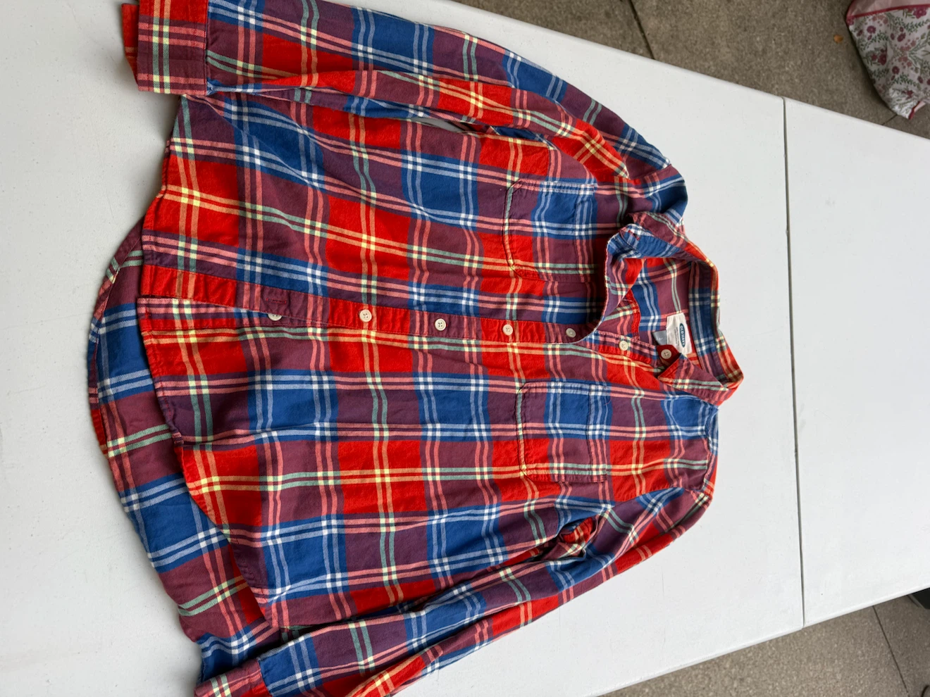 Old Navy Plaid Button-Down Shirt