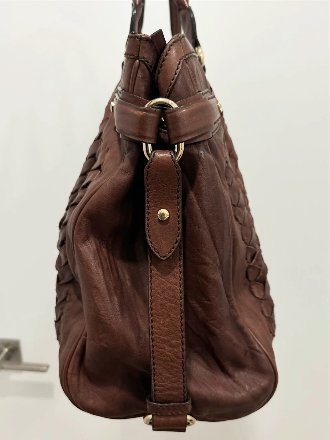 Escada Margaretha Leather Weave Tote Bag - photo 5