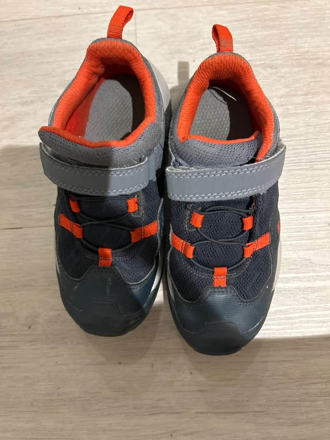 Kids Hiking Shoes Navy and Orange
