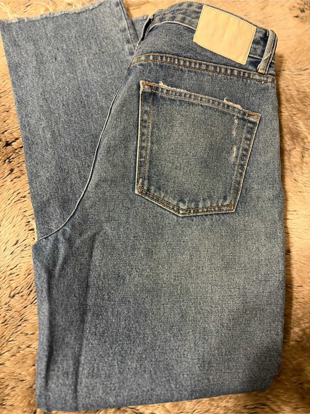 GRLFRND Blue Distressed Denim Jeans - photo 2
