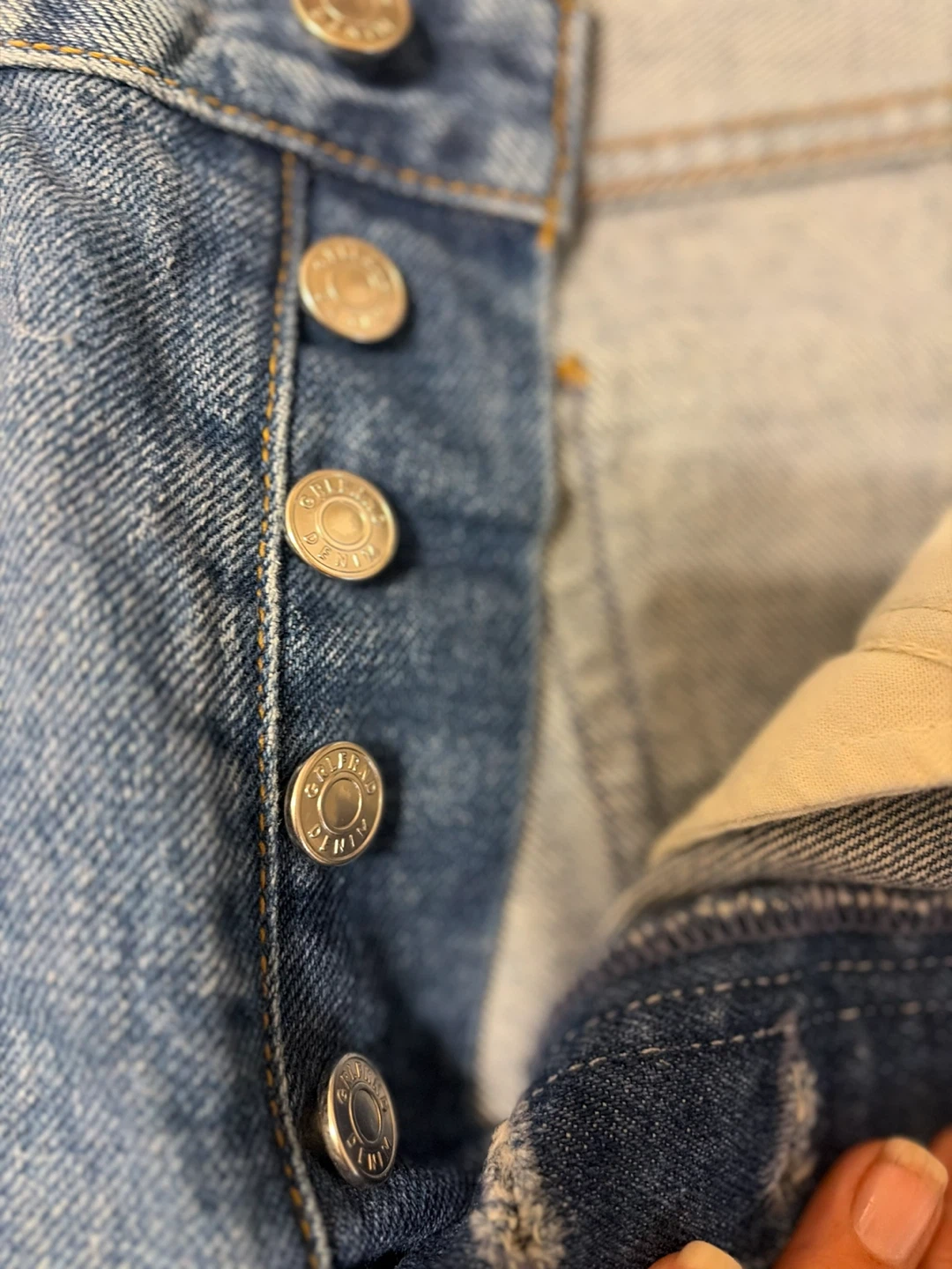 GRLFRND Blue Distressed Denim Jeans - photo 3