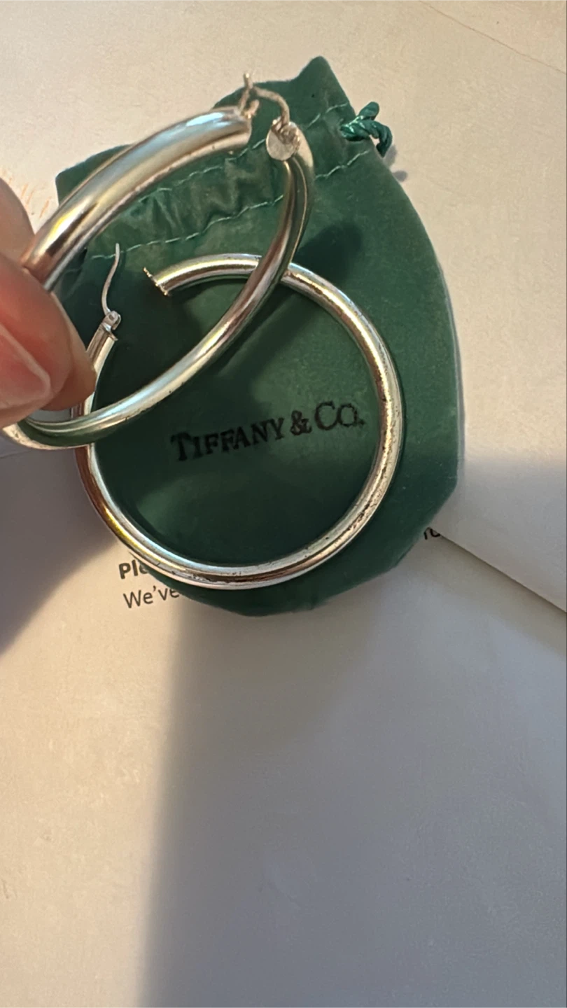 Tiffany & Co. Sterling Silver Hoop Earrings