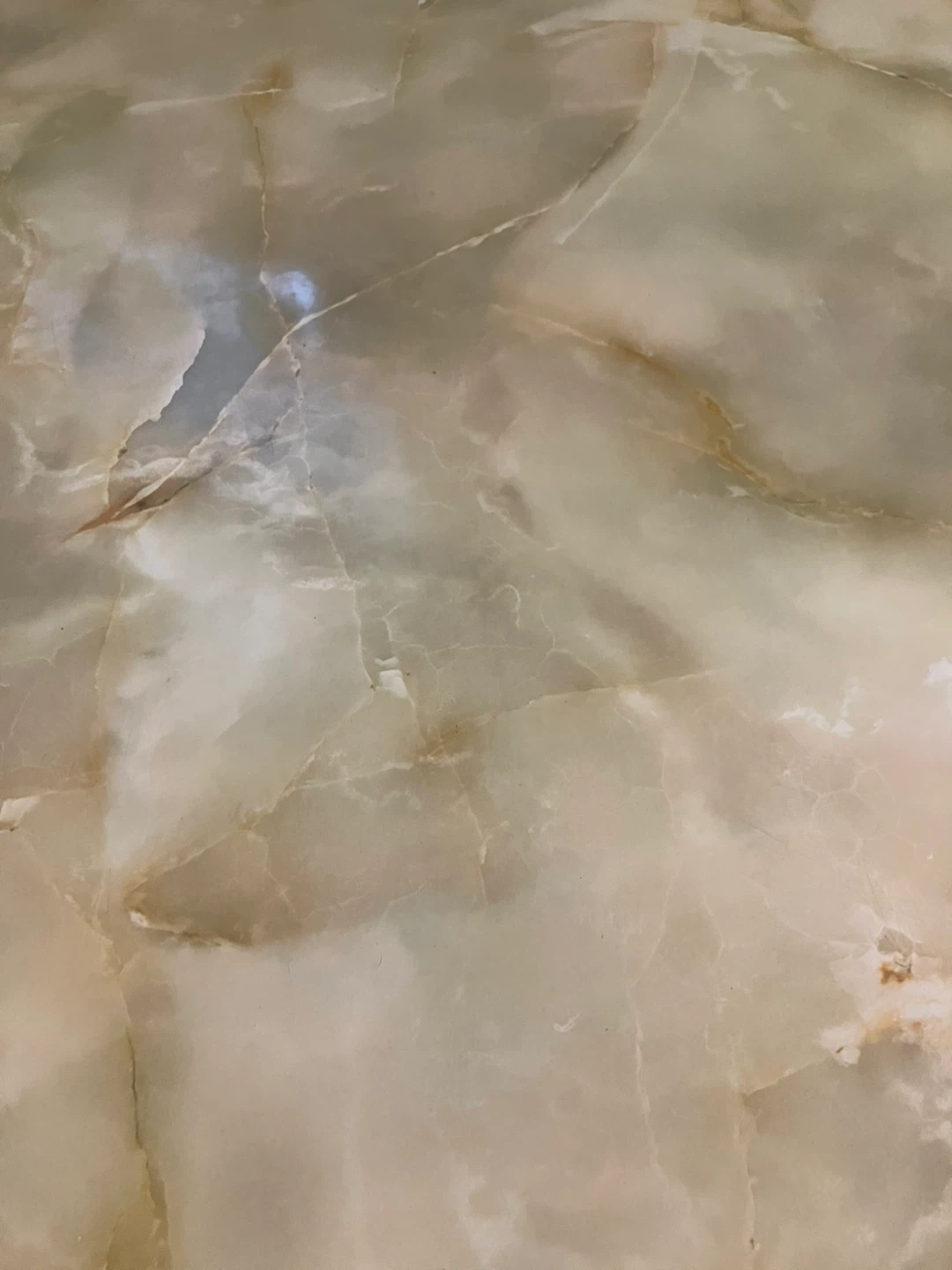 Round faux marble dining table - photo 2