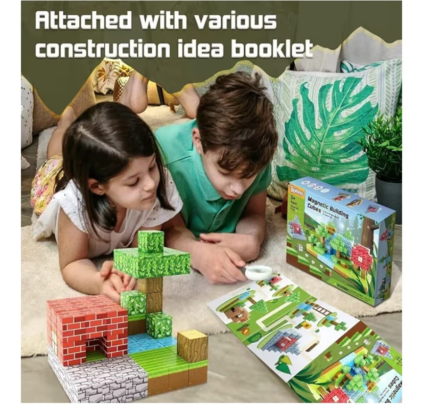 40 Piece Magnetic Cubes 1” - photo 3