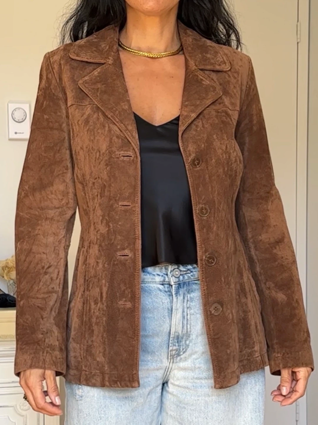 Vintage Danier Brown Suede Leather Jacket - photo 2