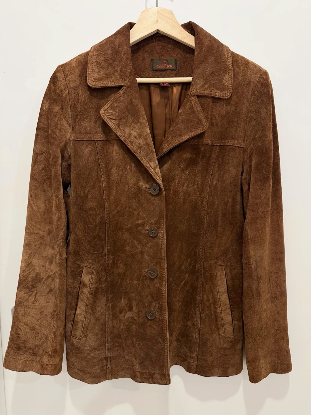 Vintage Danier Brown Suede Leather Jacket - photo 3