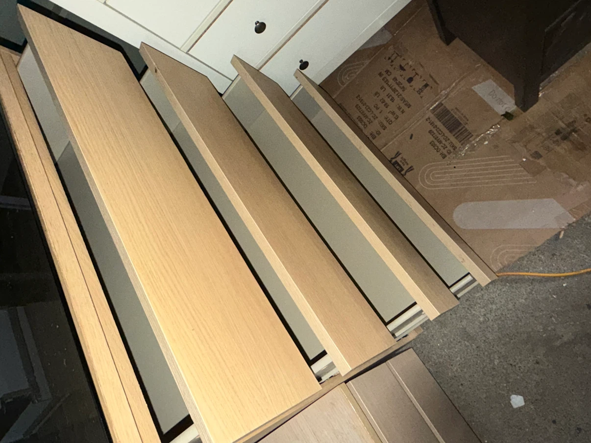 IKEA Malm 4-Drawer Chest and 2-Drawer Nightstand Set - photo 2