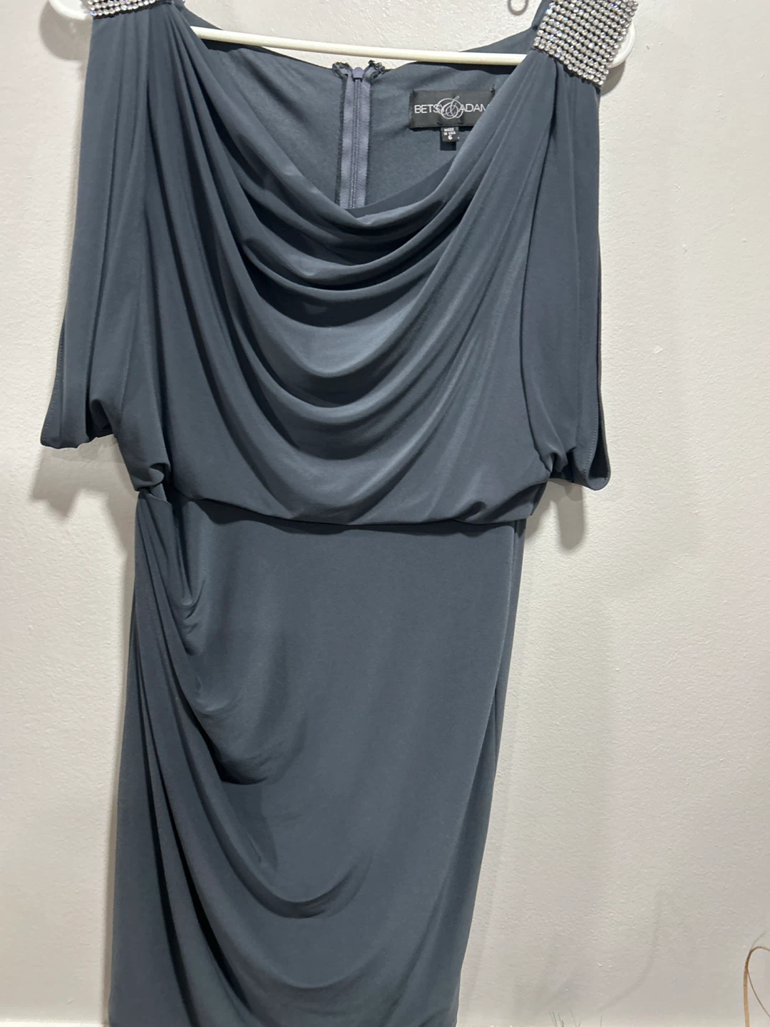 Betsy & Adam Gray Dress Size 6
