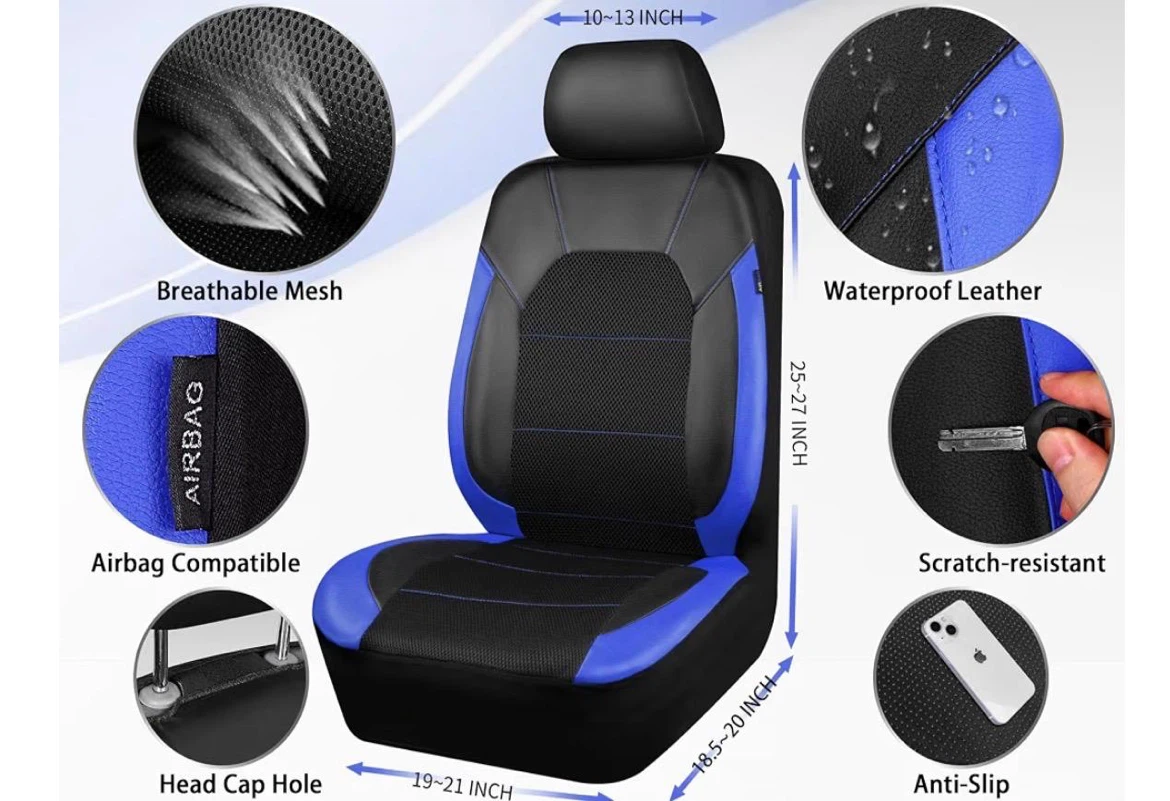 New brand  Blue and black car seat covers