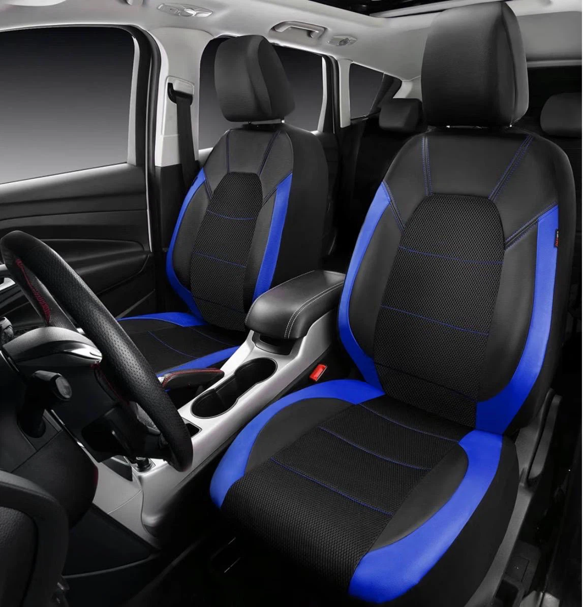 New brand  Blue and black car seat covers - photo 3