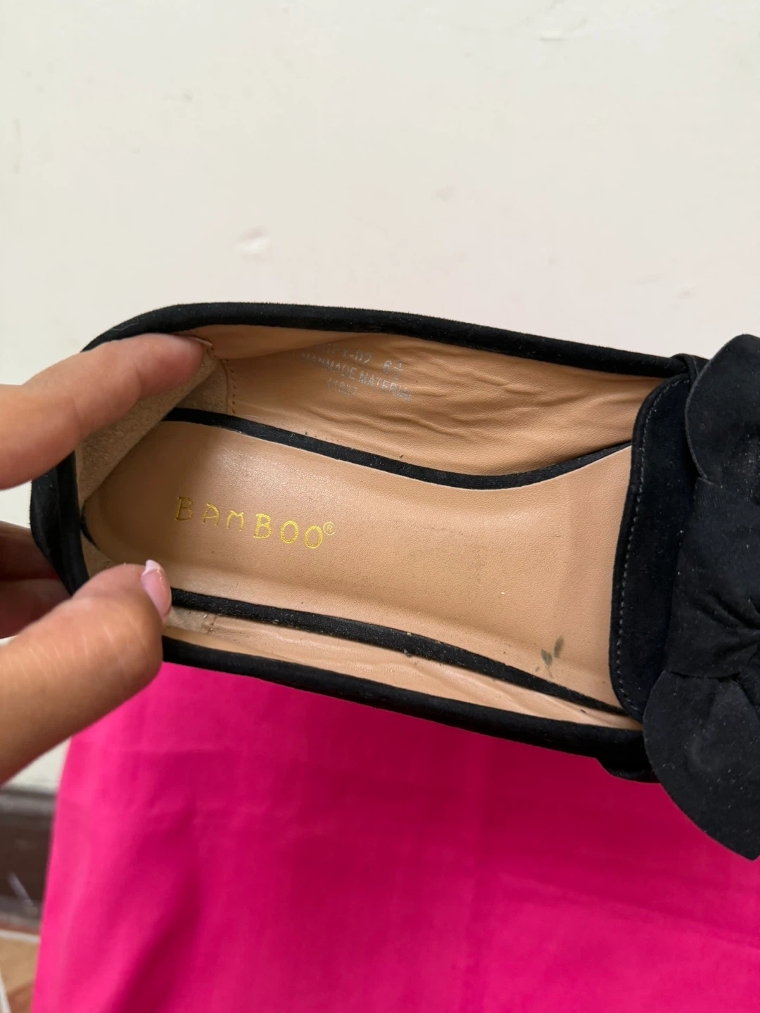 Bamboo black bow flats - photo 4