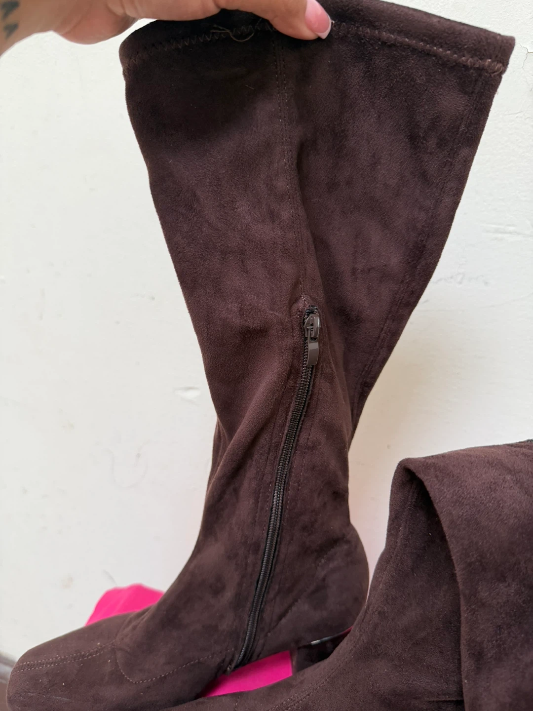 Women's Brown Knee-High Boots - photo 4