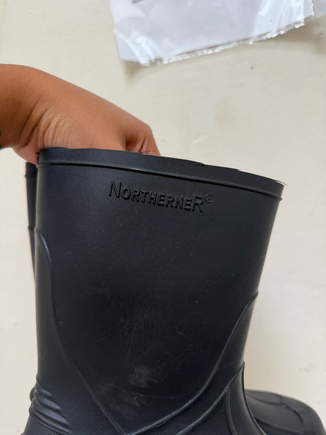 Northerner black rubber rain boots - photo 2