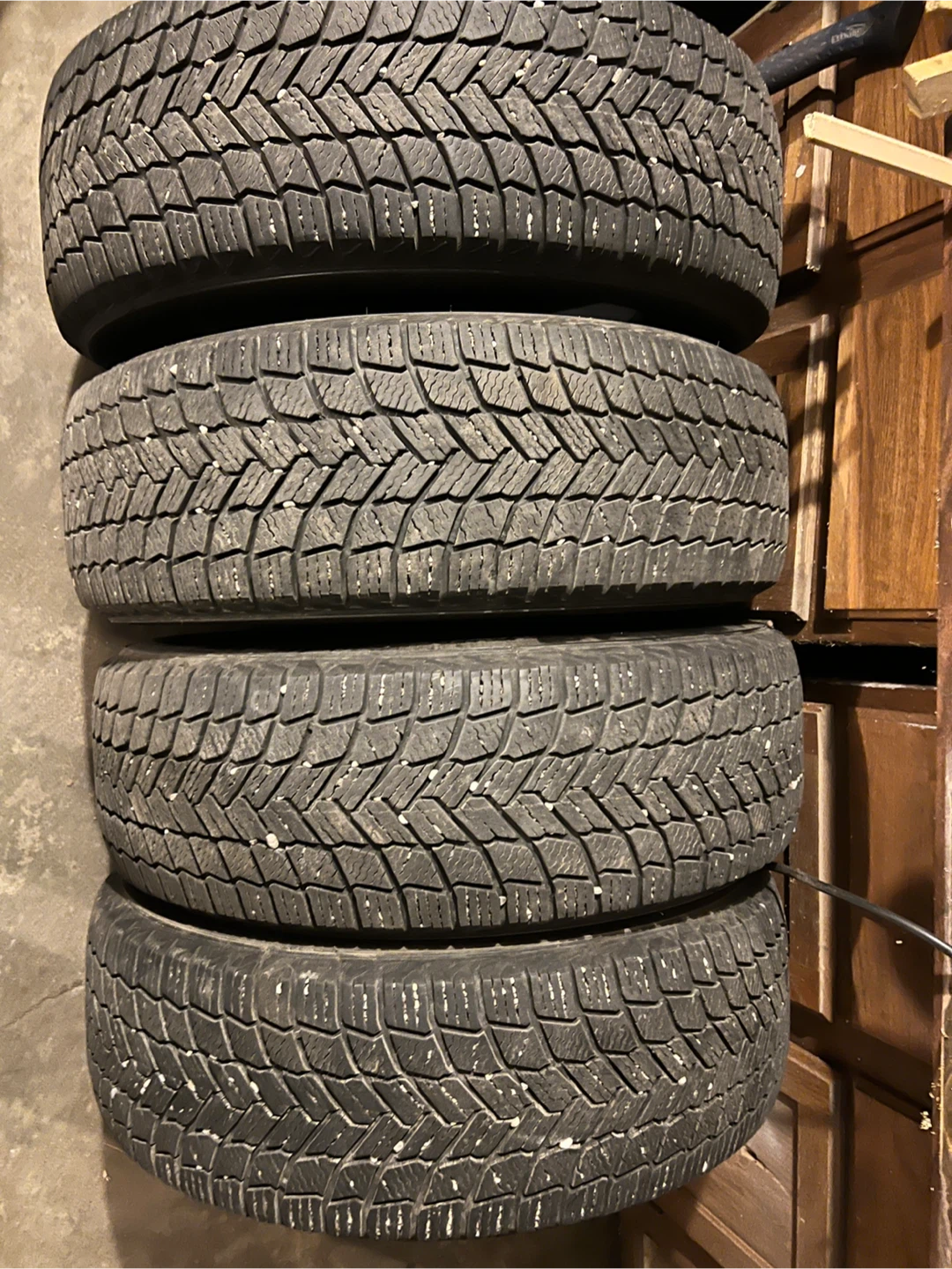 Set of 4 Michelin 225/60 R18 Winter Tires