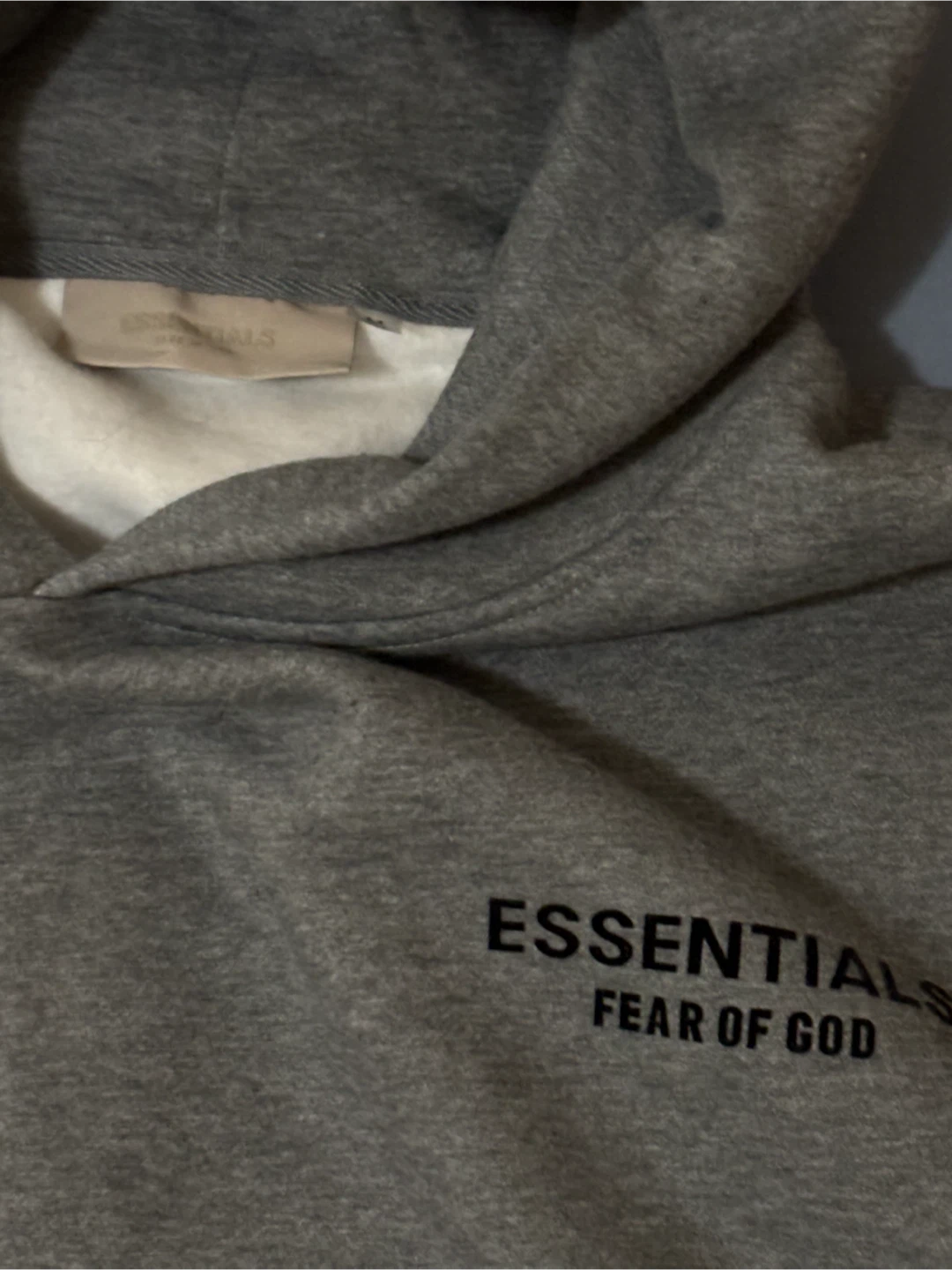 ESSENTIALS Fear of God Grey Hoodie