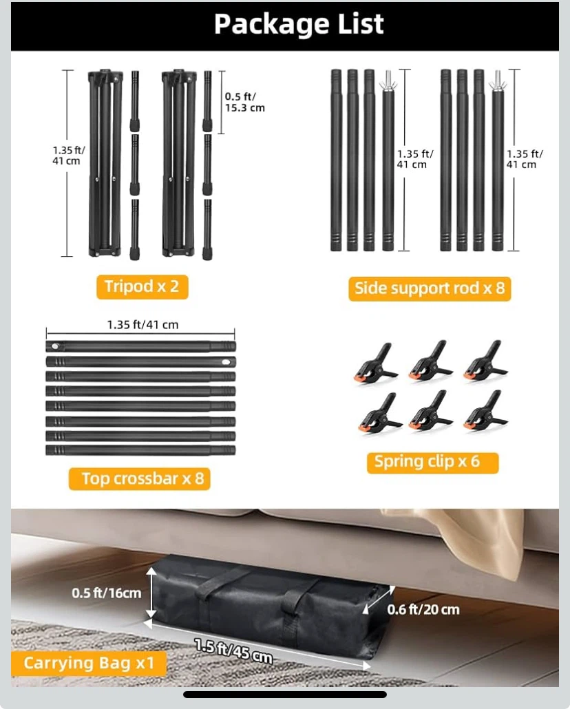 Adjustable Backdrop Stand Support System - photo 2