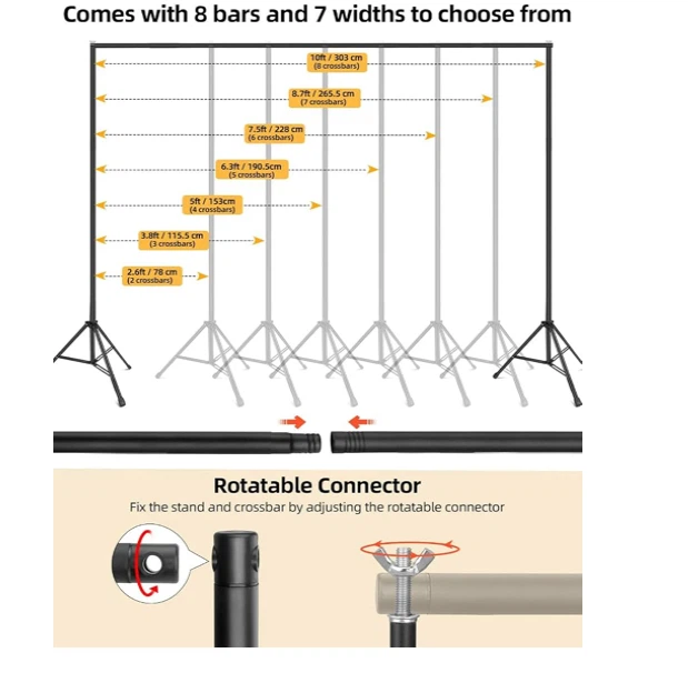 Adjustable Backdrop Stand Support System - photo 4