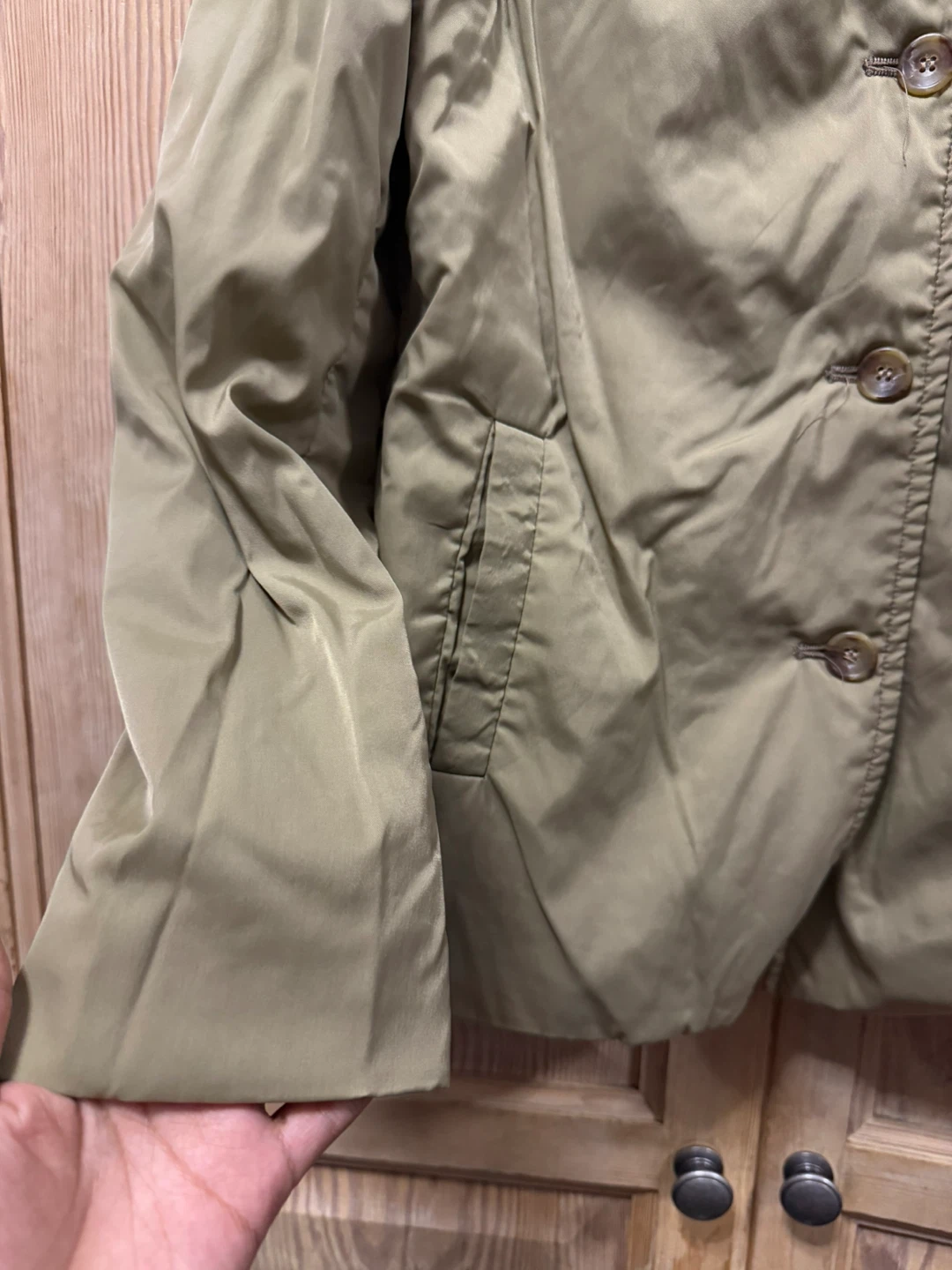 Olive Green Button-Down Jacket - photo 2