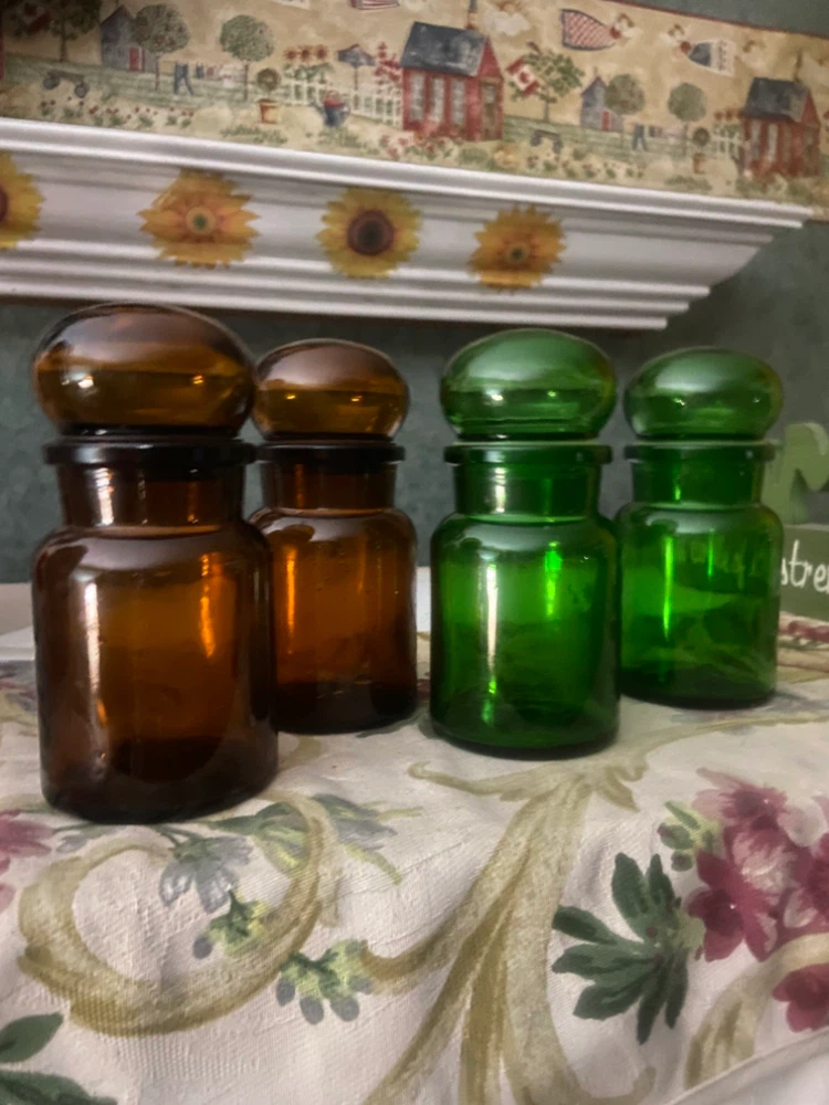 Set of 4 Vintage Apothecary Glass Jars - photo 2