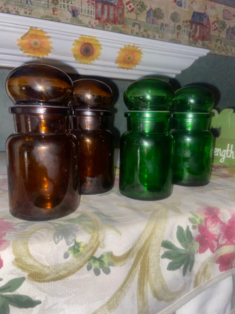 Set of 4 Vintage Apothecary Glass Jars - photo 3