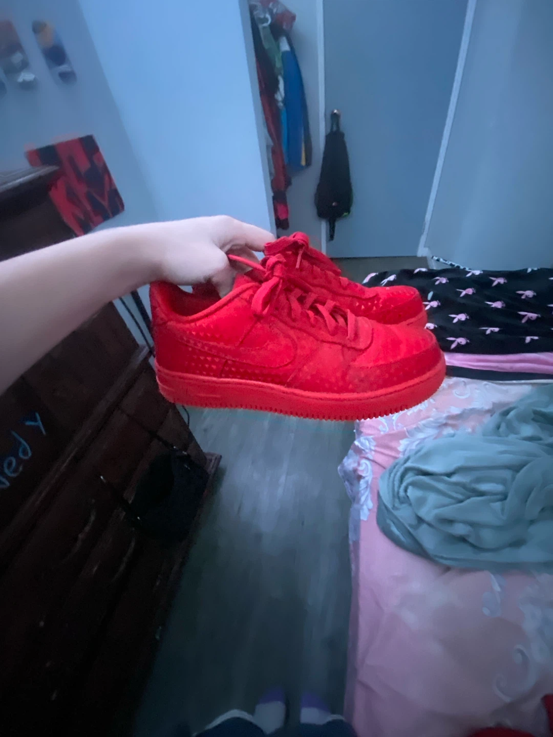 Nike Air Force 1 Sneakers - All Red