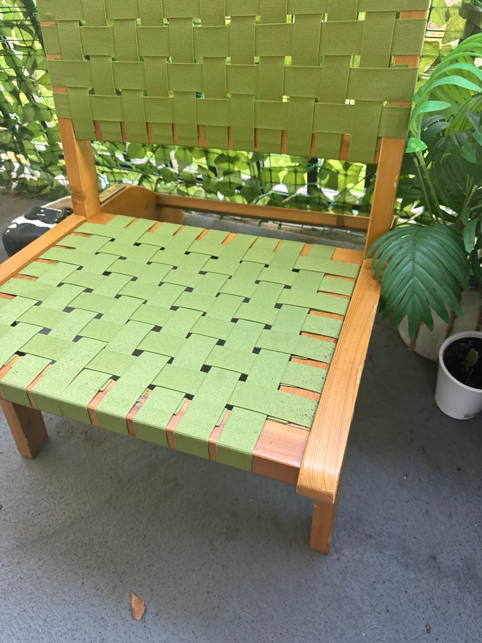 Woven Wood Accent Chair
