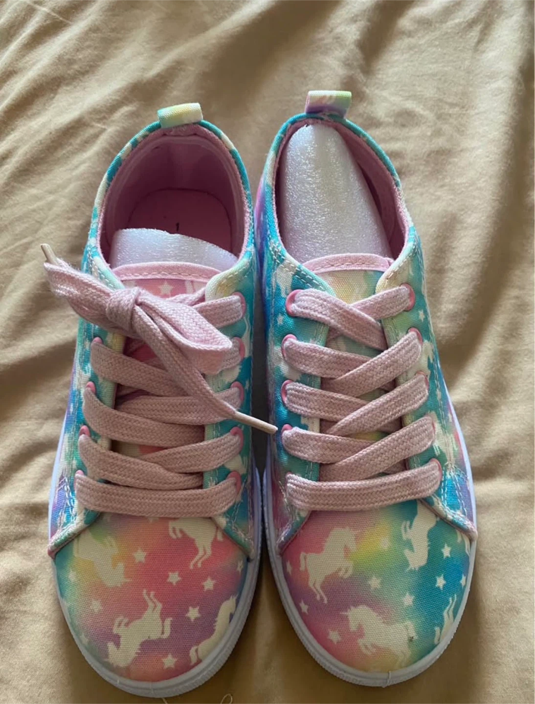 Unicorn Print Canvas Sneakers US Size 1