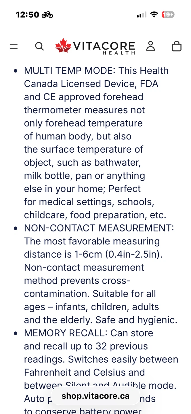 Famidoc FDIR-V22 Non-Contact Infrared Thermometer - photo 4