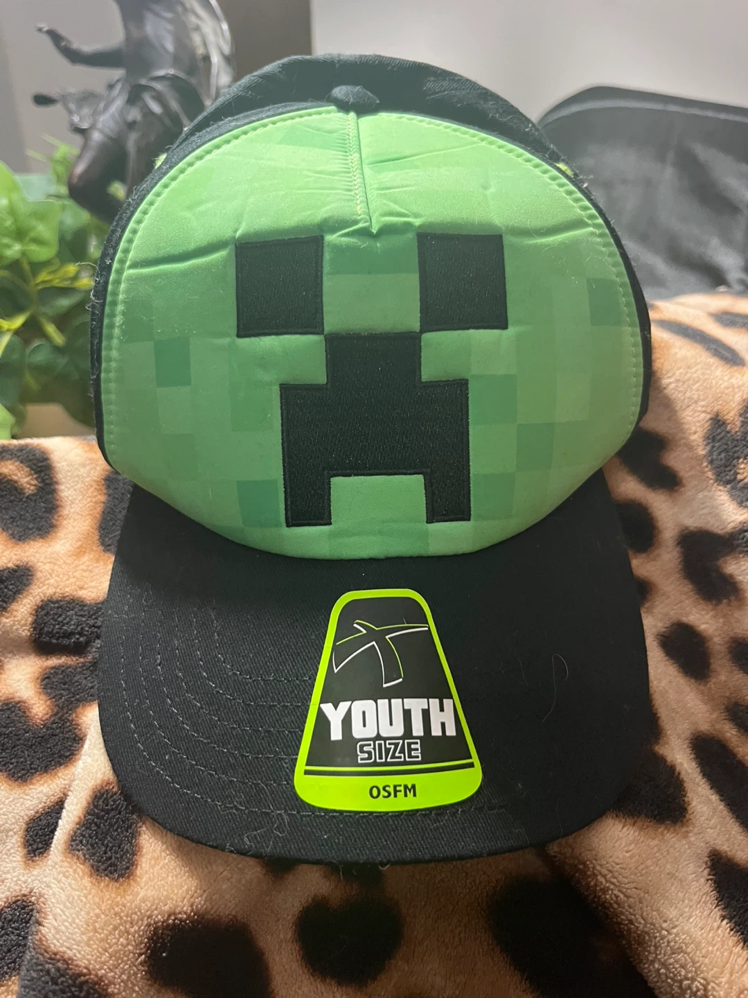 Minecraft Creeper Youth Hat