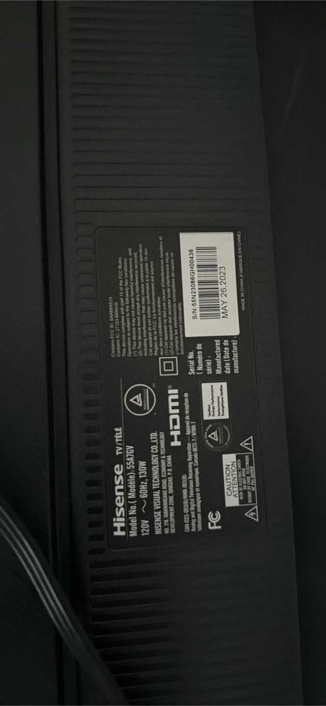 Hisense 55-inch TV with Table - photo 3