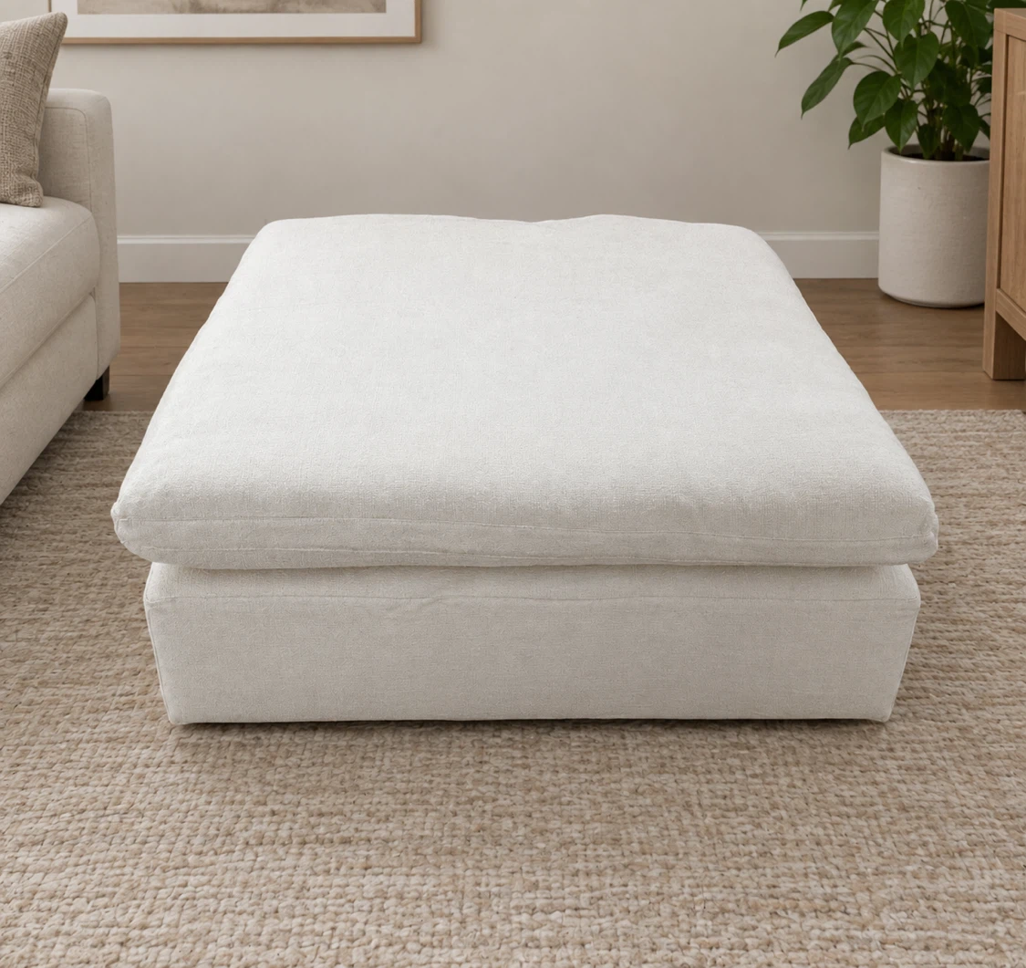 Like 🆕- Large White Down-Filled Modular ULTRA-SOFT CLOUD Sofa