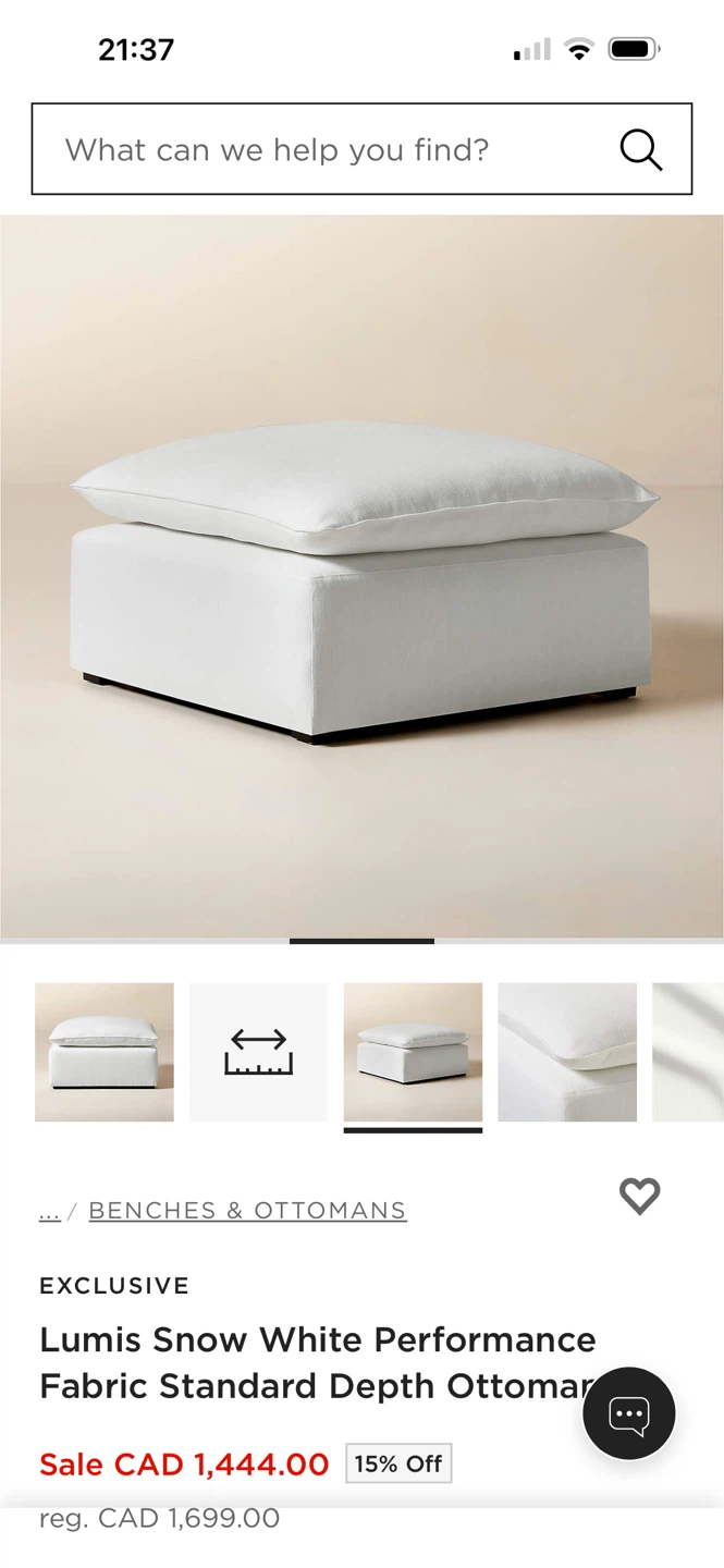 Like 🆕- Large White Down-Filled Modular ULTRA-SOFT CLOUD Sofa - photo 3