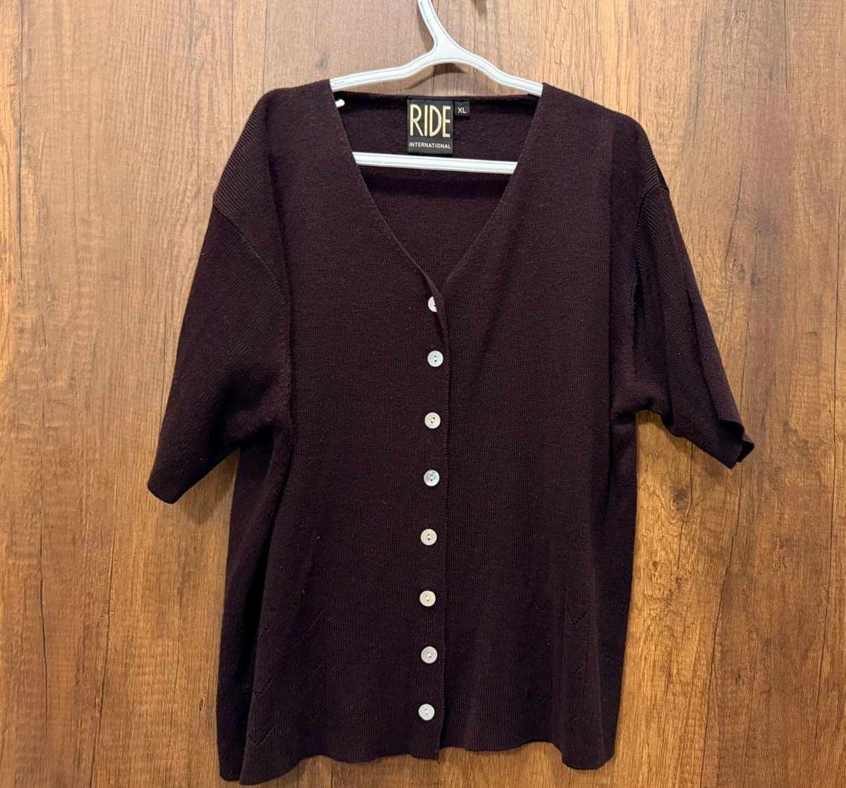 RIDE International Brown Button-Up Knit Cardigan – XL - photo 3