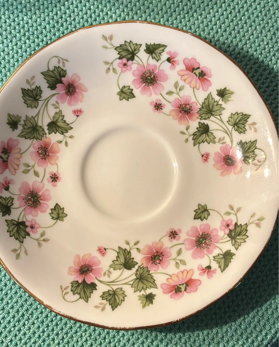 Vintage Queen Anne Floral Teacup and Saucer Set - photo 5