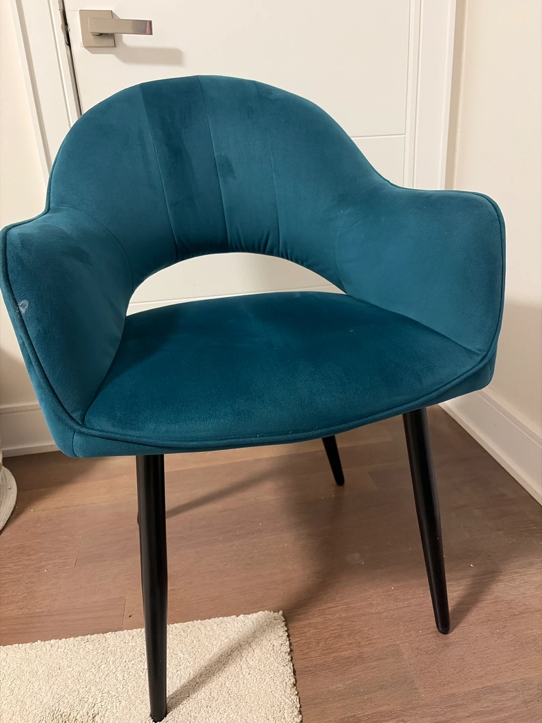 2 Teal Velvet Accent Chair