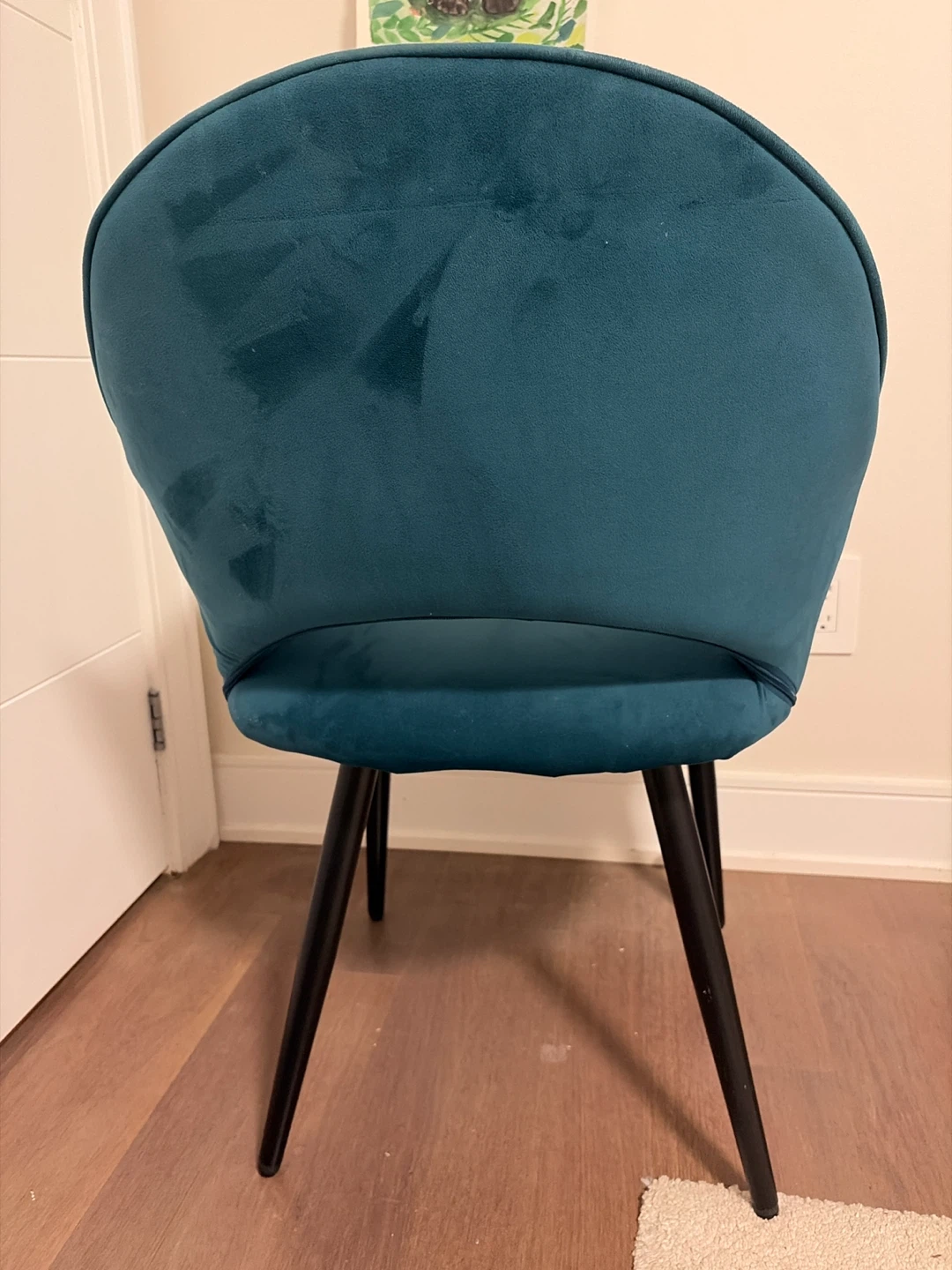 2 Teal Velvet Accent Chair - photo 3