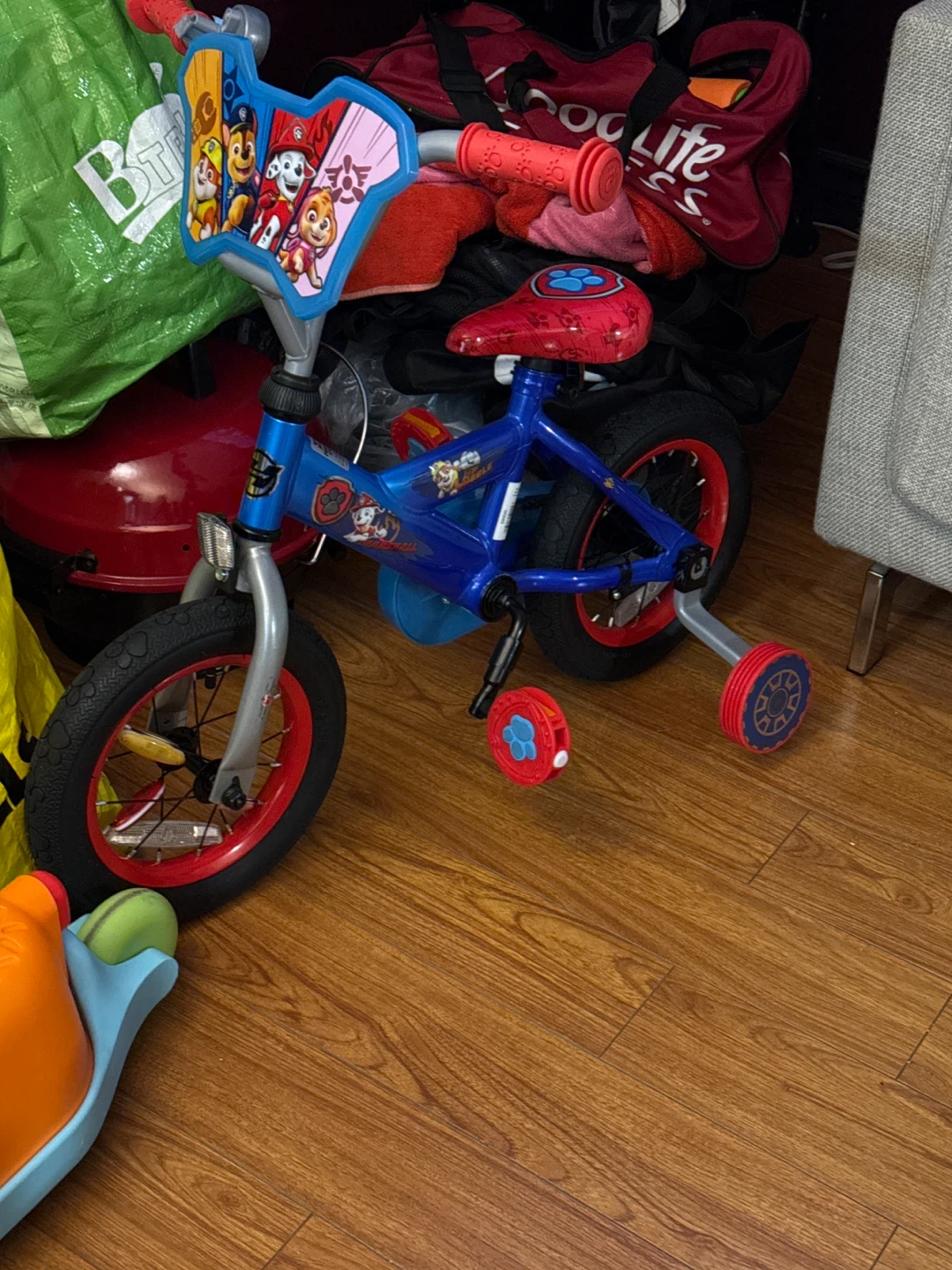 Paw Patrol Kids Bike with Training Wheels