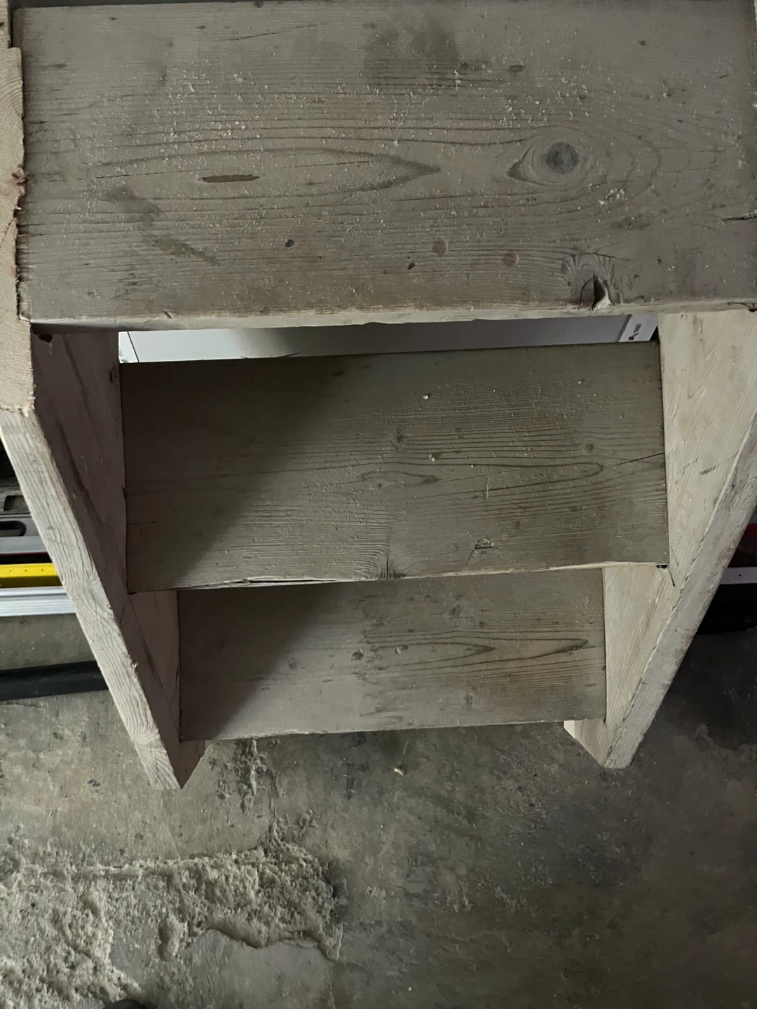 Temporary construction stairs