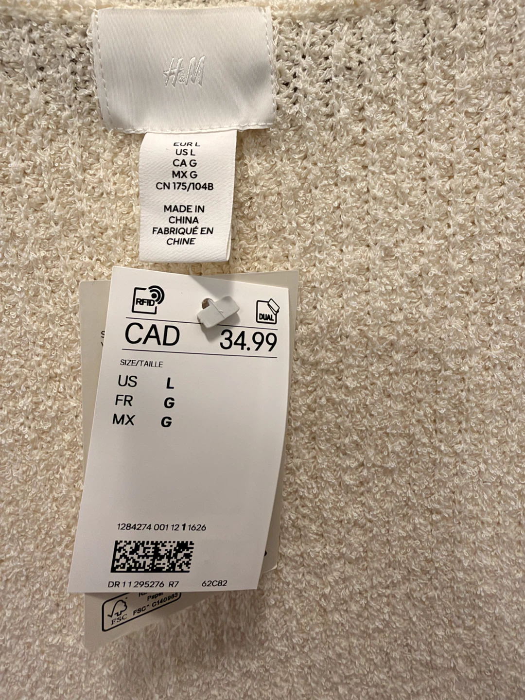 H&M Rib-Knit Cotton Blend Top - photo 5