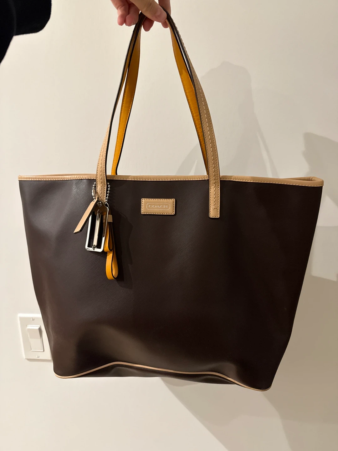 Coach Brown Leather Tote Bag