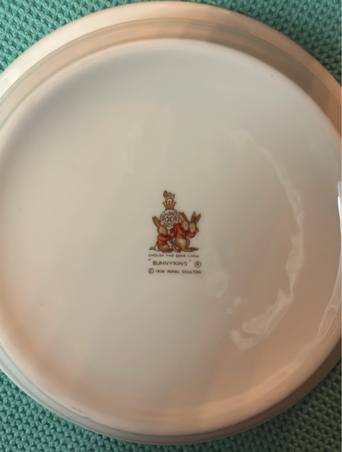 Royal Doulton Bunnykins Fire Engine Cereal Bowl - photo 3