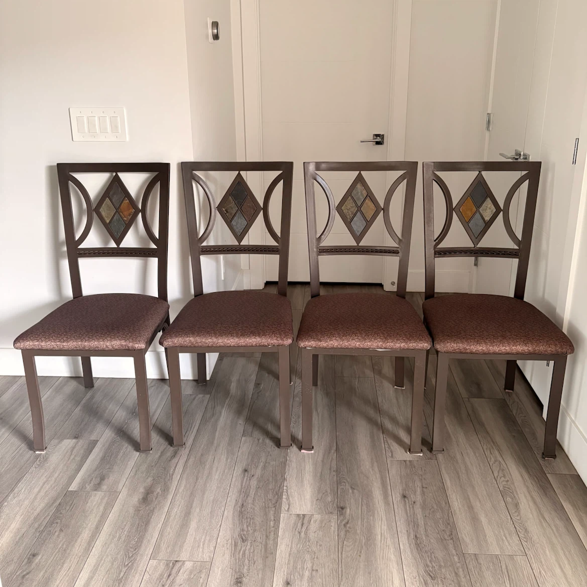 4 Metal Dining Chairs