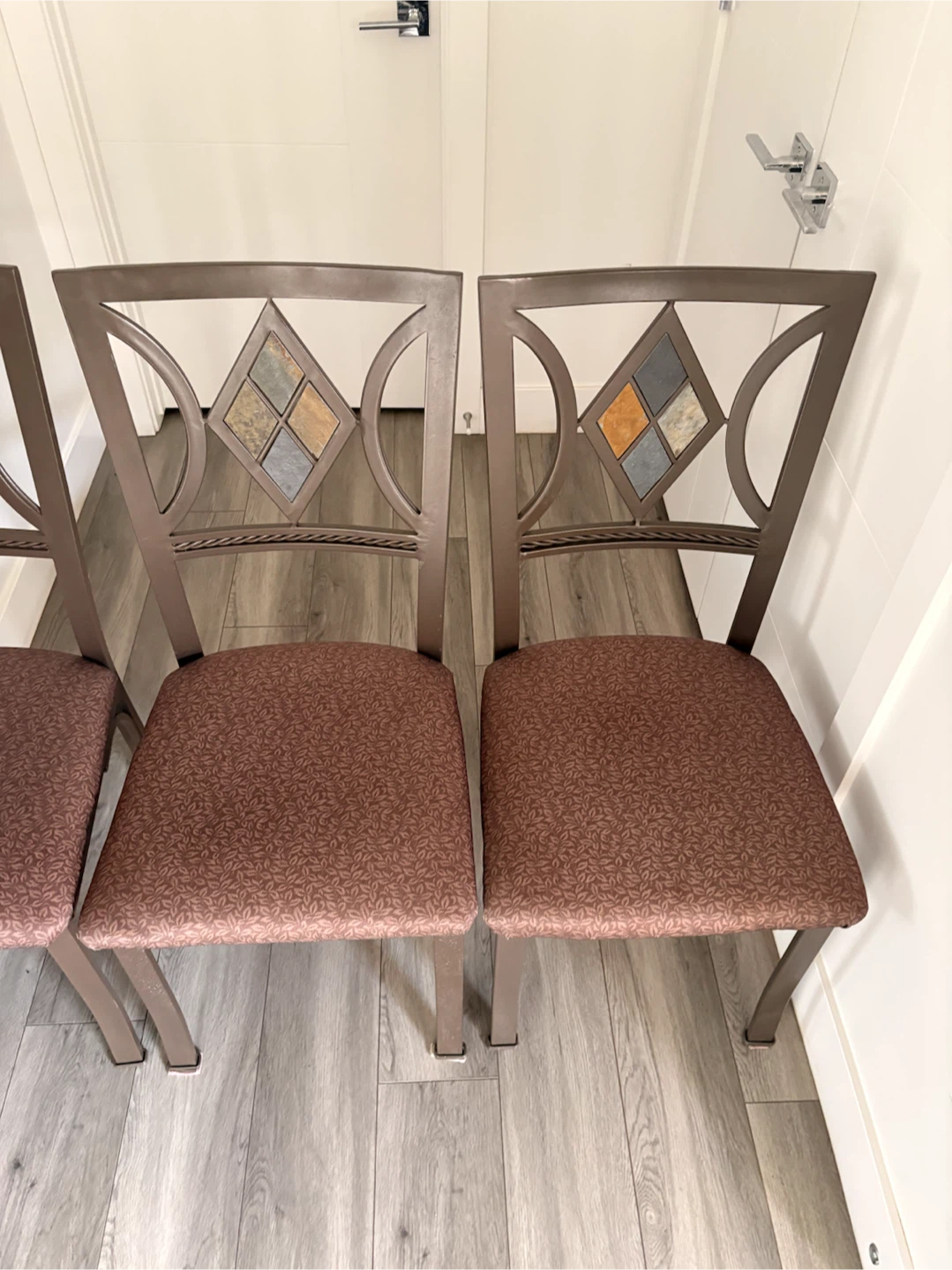 4 Metal Dining Chairs - photo 2
