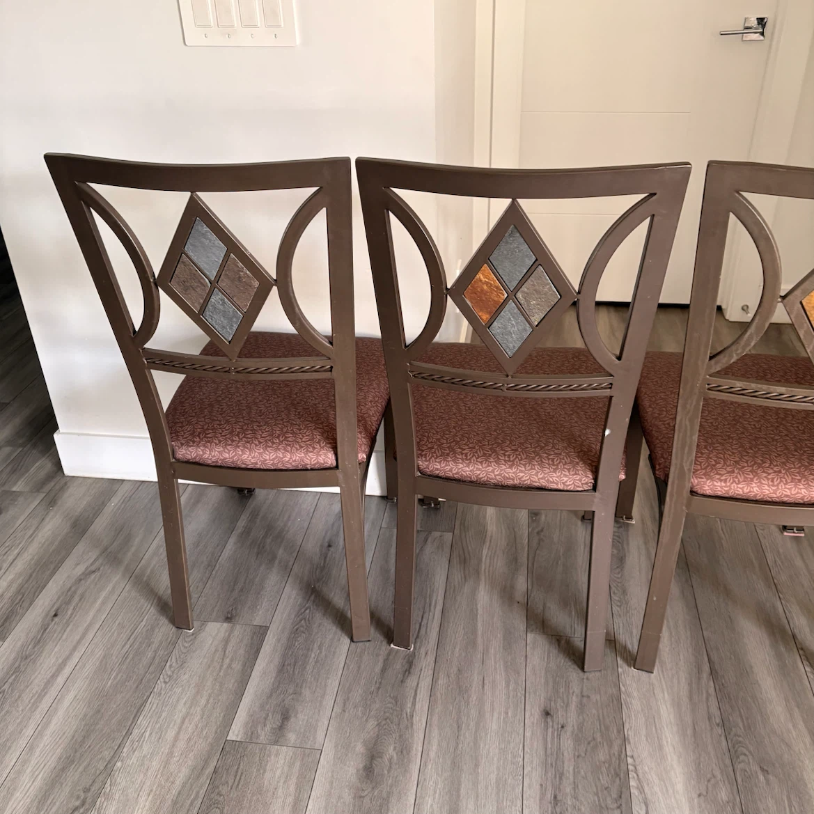 4 Metal Dining Chairs - photo 5