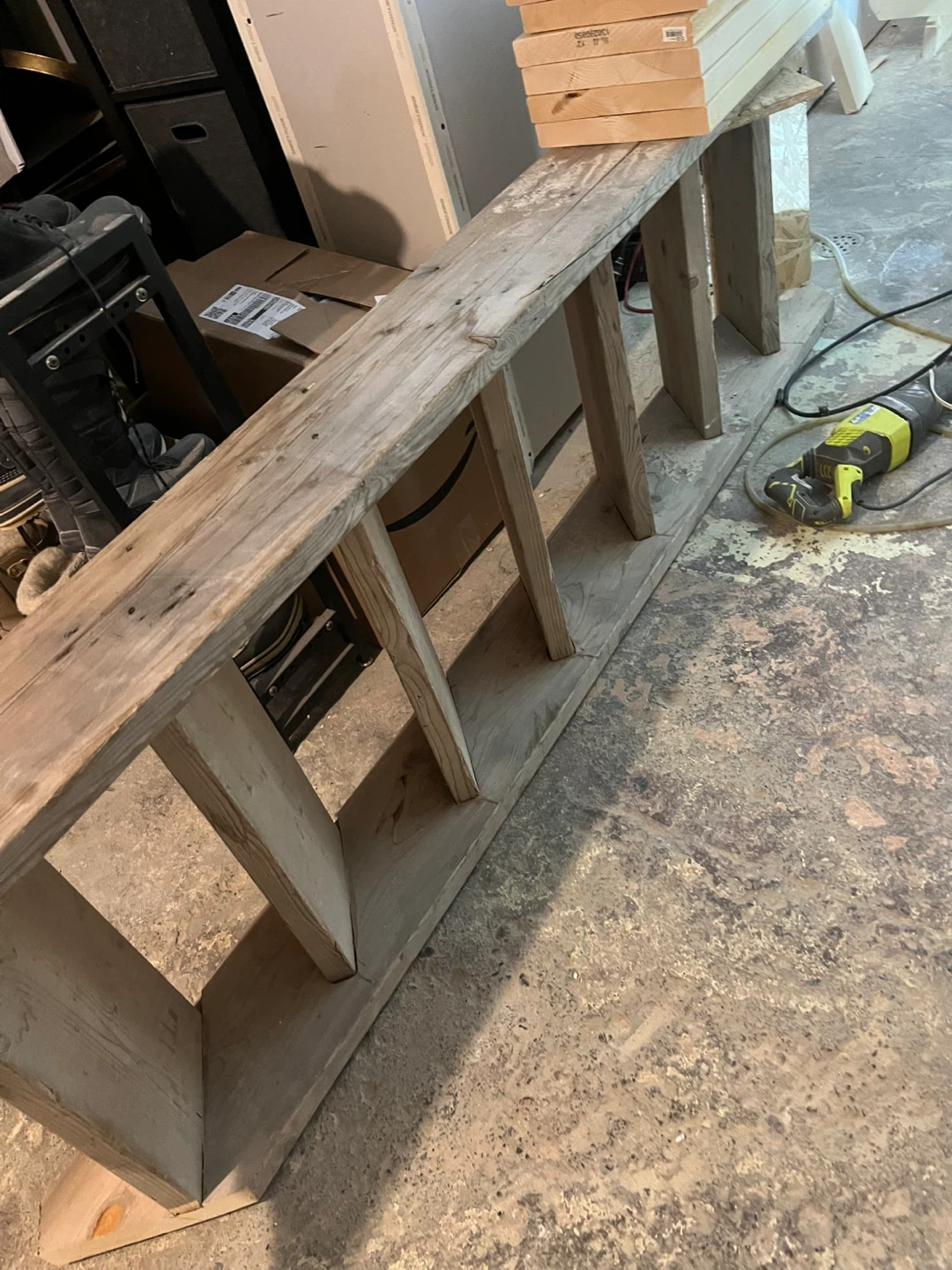 Temporary construction stairs