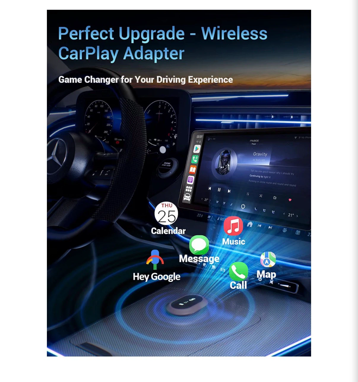 Wireless CarPlay and Android Auto Adapter - photo 4
